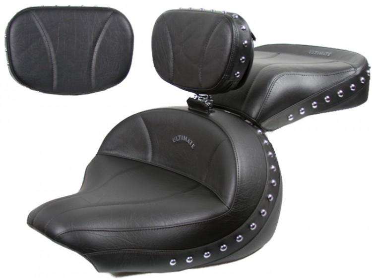 Air Cushion Compatible With Yamaha XVS 950 A Midnight Star Tourtecs AC1 Comfort Seat Cushion Black - View #2